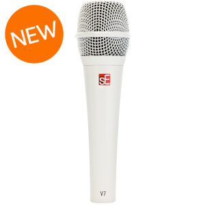 sE Electronics V7 Supercardioid Dynamic Handheld Vocal Microphone - White