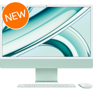 Apple 24-inch iMac With Retina 4.5K Display: Apple M3 Chip with 8‑core CPU and 10‑core GPU, 256GB - Green