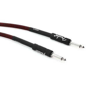 Fender 0990820064 Professional Series Straight to Straight Instrument Cable - 15 foot Red Tweed
