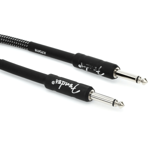 Fender 0990820068 Professional Series Straight to Straight Instrument Cable - 18.6 foot Gray Tweed