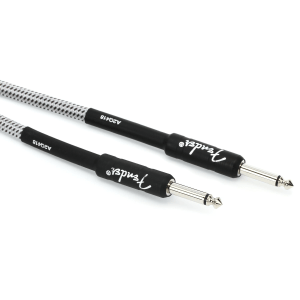 Fender 0990820072 Professional Series Straight to Straight Instrument Cable - 25 foot White Tweed