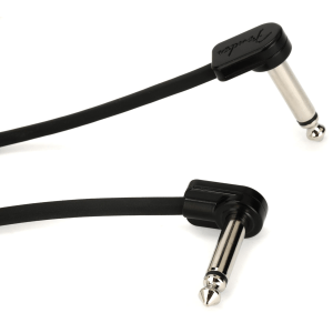 Fender Blockchain Patch Cable Kit - Right Angle to Right Angle - Medium, Black