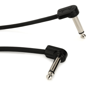 Fender Blockchain Patch Cable Kit - Right Angle to Right Angle - Large, Black