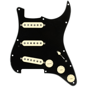 Fender Custom Fat '50s SSS Pre-wired Stratocaster Pickguard - Black 3-ply