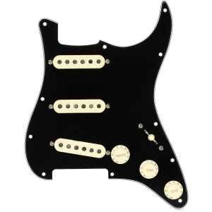 Fender Custom '69 SSS Pre-wired Stratocaster Pickguard - Black 3-ply