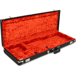 Fender G&G Deluxe Hardshell Case for Stratocaster / Telecaster - Black with Orange Plush Interior
