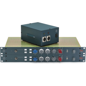 BAE 1073 Rackmount Microphone Preamp & EQ with Power Supply - Pair