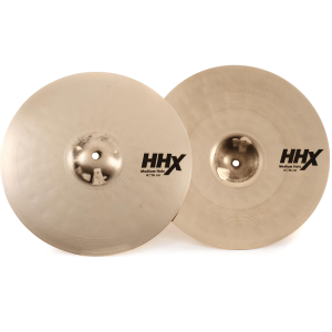 Sabian 14 inch HHX Medium Hi-hat Cymbals - Brilliant Finish