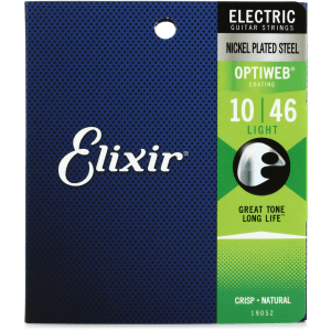 Elixir Strings 19052 Optiweb Electric Guitar Strings - .010-.046 Light