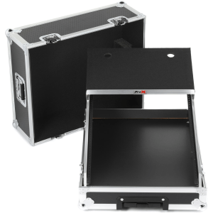 ProX 14U Top-mount Slanted Mixer Case for 16-channel Mixer with Laptop Shelf and Wheels