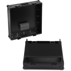 ProX XS-19MIXLTBL 10U Top-mount 19-inch Slanted DJ/Mixer Case with Removable Laptop Shelf - Black