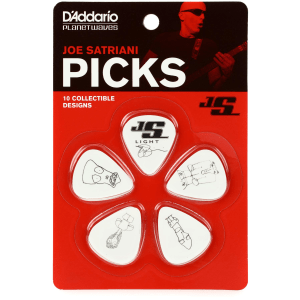 D'Addario 1CWH2-10JS Joe Satriani Celluloid Guitar Picks - Light (10-pack)