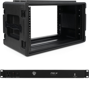 SKB 1SKB-R6S Roto-Molded Shallow 6U Rack Case and Power Conditioner