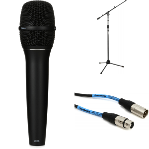 DPA 2028-B-B01 Supercardioid Condenser Handheld Vocal Microphone with Stand and Cable