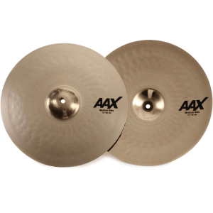 Sabian 15 inch AAX Medium Hi-hat Cymbals - Brilliant Finish