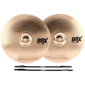 Sabian B8X Marching Band Hand Cymbals (Pair) - 18 inch
