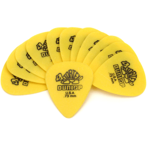 Dunlop Tortex Standard Guitar Picks - .73mm Yellow (12-pack)