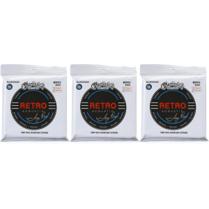 Martin MTR13 Tony Rice Retro Acoustic Guitar Strings (3-Pack) - .013-.056 Bluegrass