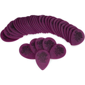 Dunlop 423R114 Tortex Small Teardrop Guitar Picks - 1.14mm Purple (36-pack)