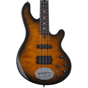 Lakland USA 44-94 Deluxe Quilted Maple Bass Guitar - Tobacco Sunburst with Rosewood Fingerboard