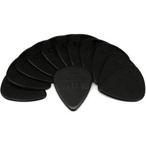 Dunlop 44P100 Nylon Standard Guitar Picks - 1.0mm Black (12-pack)