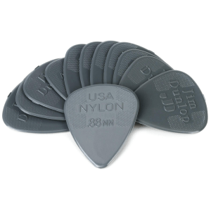 Dunlop 44P088 Nylon Standard Guitar Picks - .88mm Dark Grey (12-pack)