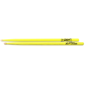 Zildjian Acorn Drumsticks - 5A - Neon Yellow
