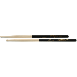 Zildjian Hickory Dip Series Drumsticks - 5A - Wood Tip - Black