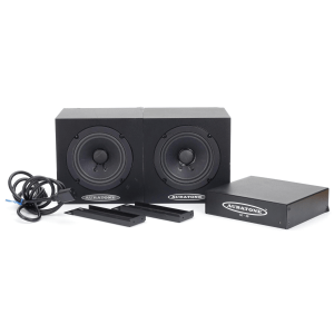 Auratone 5C Super Sound Cubes 4.5 inch Passive Reference Monitors with A2-30 Power Amp - Black