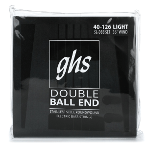 GHS 5l-DBB Double Ball End Roundwound Electric Bass Guitar Strings - .040-.126 Light 5-string