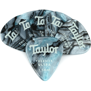 Taylor Premium Darktone 351 Thermex Ultra Guitar Picks 6-pack - Abalone 1.50mm