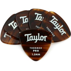 Taylor Premium Darktone 346 Thermex Pro Guitar Picks 6-pack - Tortoise Shell 1.50mm
