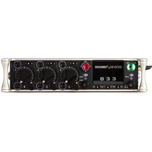 Sound Devices 833 8-channel Field Mixer with 12-track Recorder