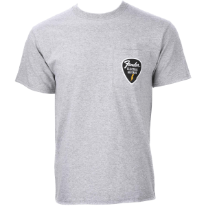 Fender Pick Patch Pocket T-shirt - X-Large, Athletic Gray