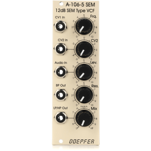 Doepfer A-106-5 12dB SEM Filter Eurorack Module - Special Edition Creme/Black