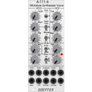 Doepfer A-111-6 Miniature Synthesizer Voice Eurorack Module - Standard Edition