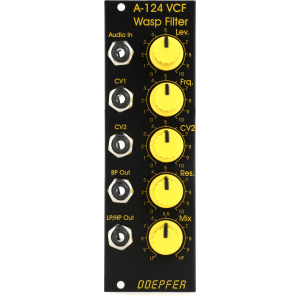 Doepfer A-124 VCF5 Wasp Filter Eurorack Module - Special Edition Yellow/Black
