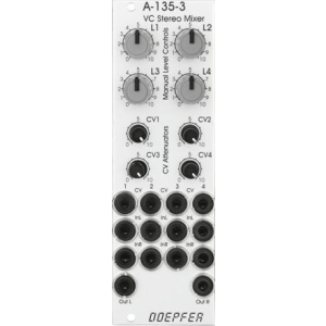 Doepfer A-135-3 Voltage Controlled Stereo Mixer Eurorack Module