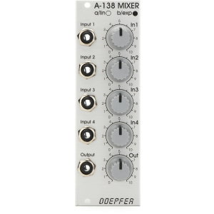 Doepfer A-138b 4-channel Exponential Mixer Eurorack Module - Standard Edition