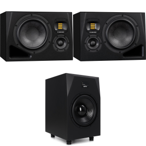 ADAM Audio A8H 8-inch 3-way Powered Studio Monitor Pair with Sub12 12 inch Powered Studio Subwoofer