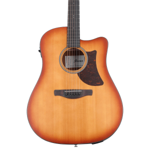 Ibanez AAD50CELBS Advanced Acoustic-electric Guitar - Light Brown Sunburst Open Pore