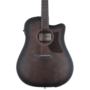 Ibanez AAD50CETCB Advanced Acoustic-electric Guitar - Transparent Charcoal Burst