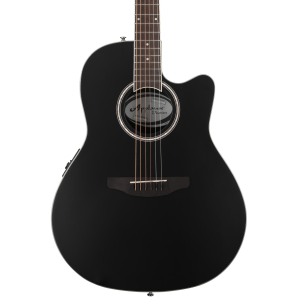 Ovation Applause AB28-5S Super Shallow Acoustic-electric Guitar - Black Satin