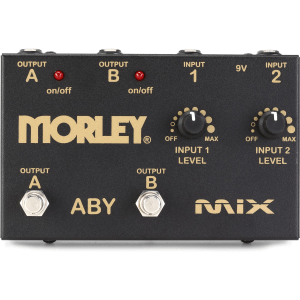 Morley Gold Series ABY MIX 2-button Switcher/Mixer Pedal