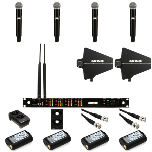 Shure AD4Q Four-channel Axient Handheld Wireless Bundle