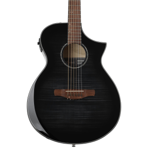 Ibanez AEWC400 Acoustic-Electric Guitar - Transparent Black Sunburst High Gloss