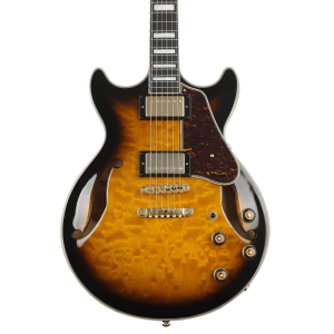 Ibanez Artcore Expressionist AM93QM Semi-Hollow Electric Guitar - Antique Yellow Sunburst