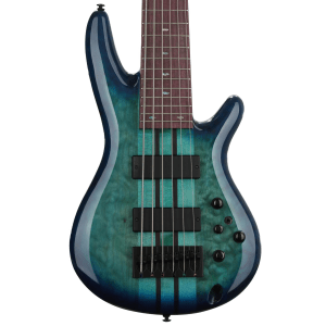Ibanez Adam Nitti Signature Premium ANB306 Bass Guitar - Blue Burst