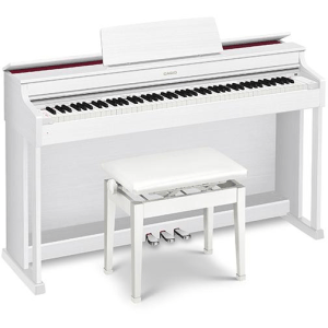 Casio AP-470 Celviano Digital Upright Piano with Bench - White