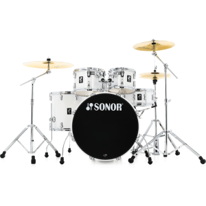 Sonor AQ1 Stage 5-piece Shell Pack with Hardware - Piano White